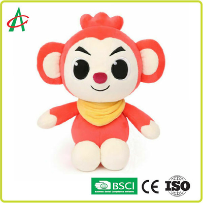 OEM 8" jouets animaux de peluche de bébé, certificat de la poupée BSCI de peluche de singe