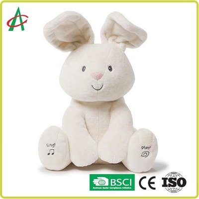 Lapin bourré par lapin 30cm musical éducatif de jouets de peluche d'enfants