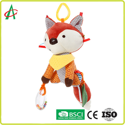musique mignonne de Fox de hochet de peluche de bébé de 25cm jouant la norme EN71