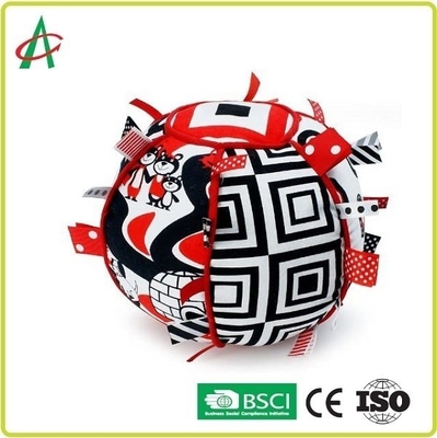 Jingle Bell Ribbon Tag Ball 7 pouces apprêtent lavable