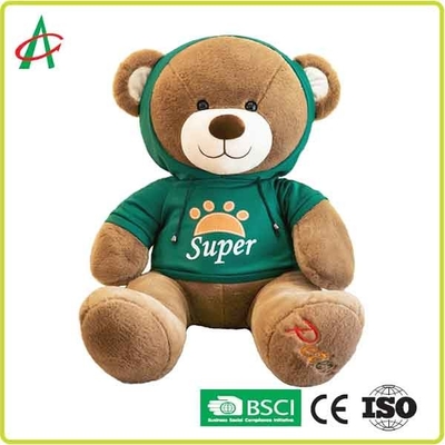 Hoodie de Teddy Bear Reinforced Stitching With de peluche de la CE 30cm