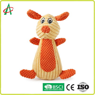Jouet grinçant de peluche d'animal familier d'amusement, jouets caoutchouteux de chien de la peluche EN71