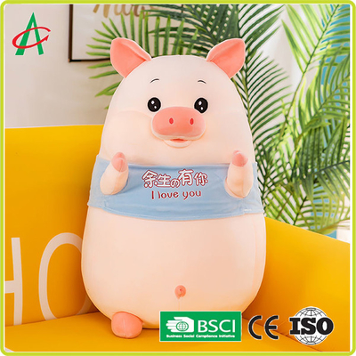 Peluche 20in mignonne lavable Toy Pillows For Girls de porc d'OEM