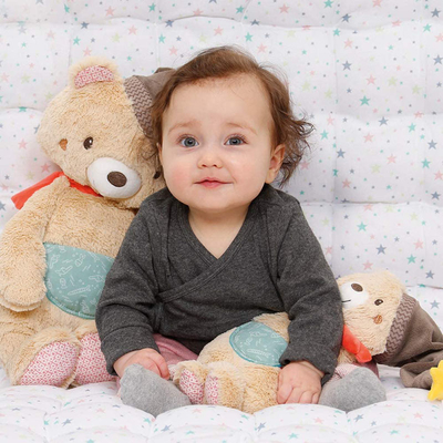 SNAS Toy Bear Bright Colors mou 44x24x13cm pendant 0-4 années