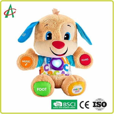 12&quot; doux superbe bouledogue musical de jouets de peluche pour des bébés