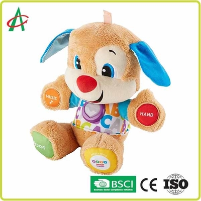 12&quot; doux superbe bouledogue musical de jouets de peluche pour des bébés