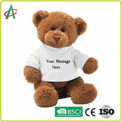 Peluche molle superbe Teddy Bear d'ASTM 15cm 20cm 25cm avec le logo adapté aux besoins du client