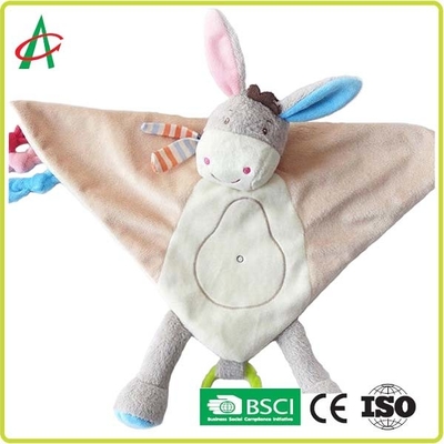 Jouet nouveau-né d'édredon de boa mou, 13&quot; peluche d'âne
