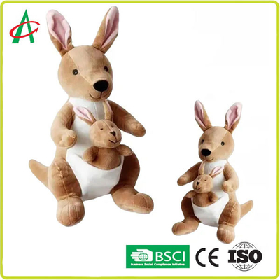 Peluche de kangourou de bébé d'ASTM 8 pouces de traitement adapté aux besoins du client