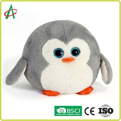 Certificat mou superbe du tissu CPSC du pingouin 25cm de bébé de jouets animaux ronds de peluche