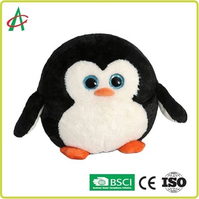Certificat mou superbe du tissu CPSC du pingouin 25cm de bébé de jouets animaux ronds de peluche