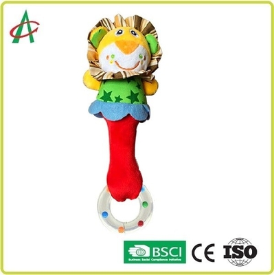 Tissu mou sûr de LDPE Teether de Shaker Baby Plush Rattle de coton de pp