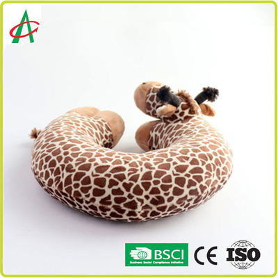 Angelber 30cm U forment la bande dessinée mignonne de girafe d'oreiller de cou pour le voyage