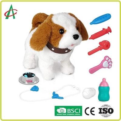 9,8&quot; chant de marche bourré interactif d'écorcement de chiot