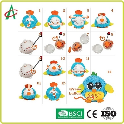 Jouets mous activés sains de musical pour des bébés 6,26" X6.1 ' X5.35 »