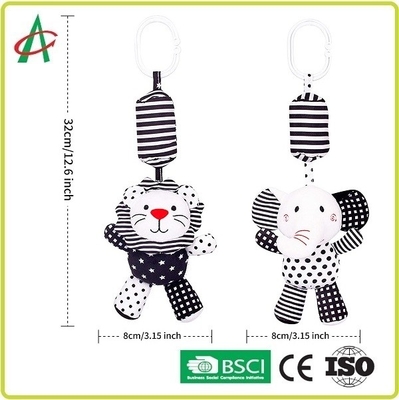 Jouets accrochants de hochet de bébé de 19CM, jouets de poussette d'OEM pour le bébé
