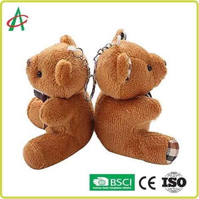 certificat du porte-clés BSCI de Teddy Bear Handcraft With Metal de peluche de 8cm
