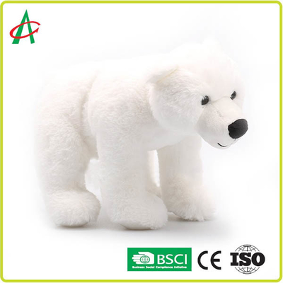 12 pouces caressent les jouets bourrés, peluche d'ours blanc de SNAS