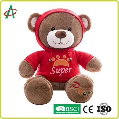 Hoodie de Teddy Bear Reinforced Stitching With de peluche de la CE 30cm
