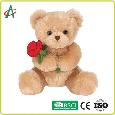9,45 pouces de peluche de participation de Teddy Bear ont monté avec le certificat bronzage mou de la CE de fourrure
