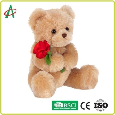9,45 pouces de peluche de participation de Teddy Bear ont monté avec le certificat bronzage mou de la CE de fourrure