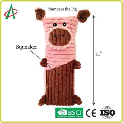 2 peluche molle durable de chien de preuve de mastication de paquet de pouce grinçant du jouet H11