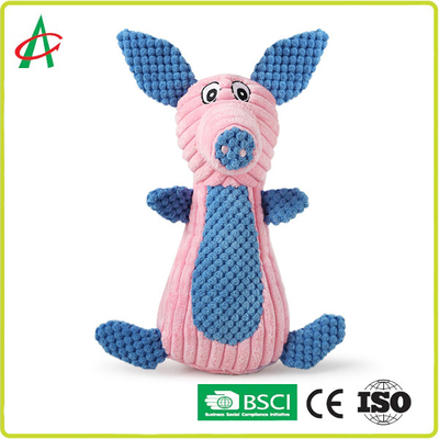 Jouet grinçant de peluche d'animal familier d'amusement, jouets caoutchouteux de chien de la peluche EN71