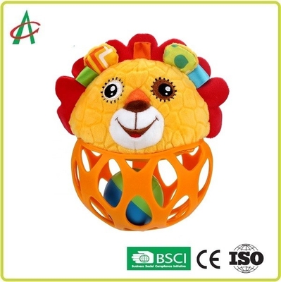 Formation fine de mouvement de main de hochet de peluche de bébé de la catégorie comestible L14cm