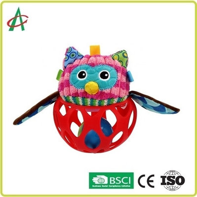 Formation fine de mouvement de main de hochet de peluche de bébé de la catégorie comestible L14cm