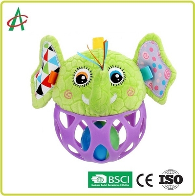 Formation fine de mouvement de main de hochet de peluche de bébé de la catégorie comestible L14cm
