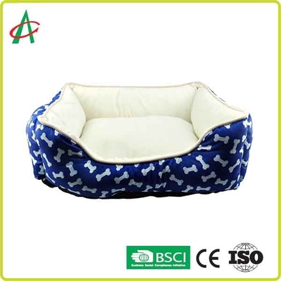 Couverture pelucheuse de chien de rectangle, lit mou d'animal familier de CPSC avec l'anti fond de glissement