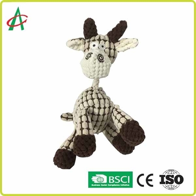 Animal familier durable Toy Donkey Plush Pet Toys grinçant interactif pour le chiot et les chiens moyens
