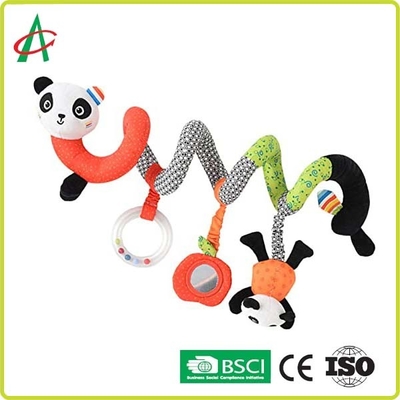Le bébé Panda Plush Spiral Toy With de BSCI reflète adapté aux besoins du client