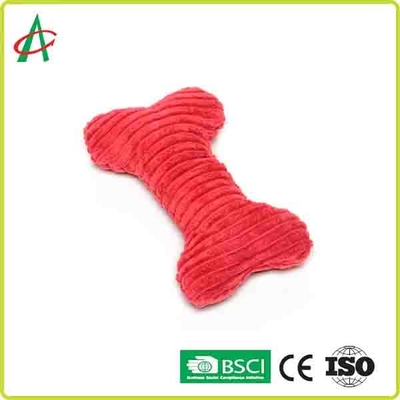 Jouets durables faits sur commande de chien de peluche d'os de Coloful avec des Squeakers