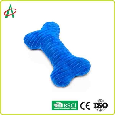 Jouets durables faits sur commande de chien de peluche d'os de Coloful avec des Squeakers