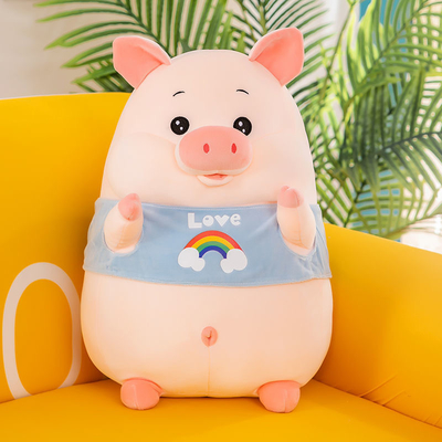 Peluche 20in mignonne lavable Toy Pillows For Girls de porc d'OEM