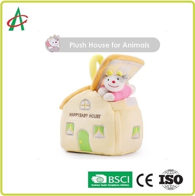 Les jouets gentils à croquer de hochet de peluche d'ASTM avec du coton de pp ont rempli