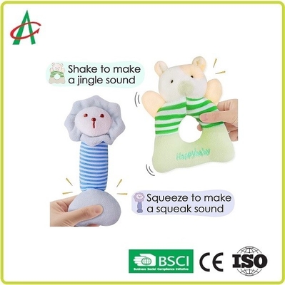 Les jouets gentils à croquer de hochet de peluche d'ASTM avec du coton de pp ont rempli