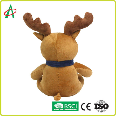 Haute peluche rouge de renne de nez de CPSC 20cm avec le T-shirt et l'écharpe
