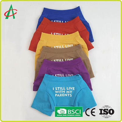 L'ODM Handcraft complètement le T-shirt de couture d'animal familier de coton avec des noms imprimés