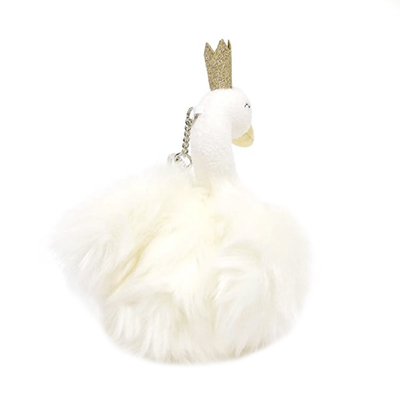 CPSIA a bourré princesse Flash Key Chain de cygne pour des filles