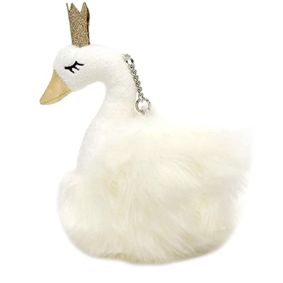CPSIA a bourré princesse Flash Key Chain de cygne pour des filles