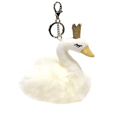 CPSIA a bourré princesse Flash Key Chain de cygne pour des filles