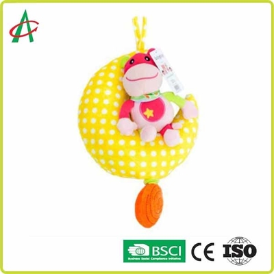 EN71 aucun jouets accrochants de peluche de bébé de lune et d'étoile d'irritation
