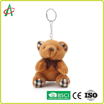 Pp Mini Stuffed Bear Keychain rempli par coton BSCI ont délivré un certificat
