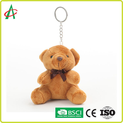 peluche adorable d'ours blanc de 10cm avec le lien de papillon