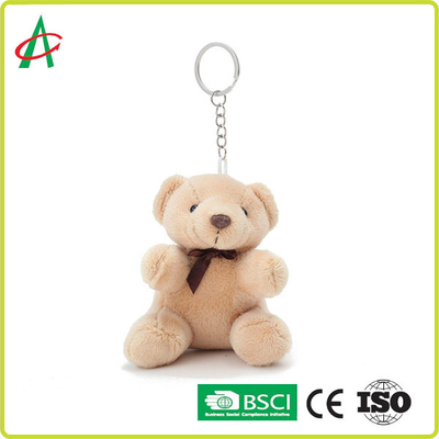 peluche adorable d'ours blanc de 10cm avec le lien de papillon