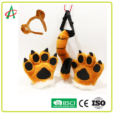 BSCI BPA jouet libre de peluche de Tiger Tail, de pattes et de peluches de bandeau