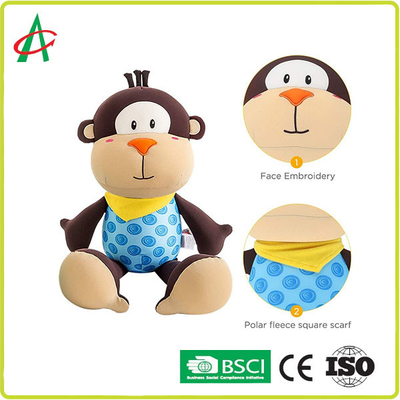 Le polystyrène mignon de cadeau d'Adorkable d'enfants perle le jouet bourré par singe remplissant