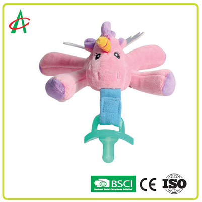 Certificat lavable de Toy Pacifier Clip CE/BSCI de peluche de tétine